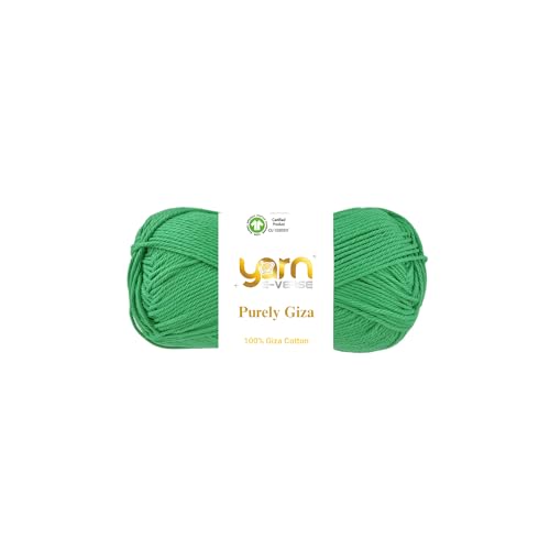 Purely Giza, Garn E-Verse, 100 % Gizeh, ägyptisches Baumwollgarn, mattes Finish, 50 g/125 m Knäuel, weiches Garn zum Stricken und Häkeln, merzerisiert, nicht spalten, ideal für Baby- und Purely Giza, Garn E-Verse, 100 % Gizeh, ägyptisches Baumwollgarn, mattes Finish, 50 g/125 m Knäuel, weiches Garn zum Stricken und Häkeln, merzerisiert, nicht spalten, ideal für Baby- und von yarn e-verse