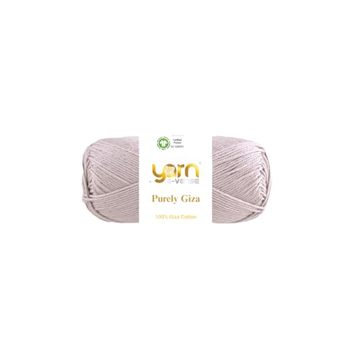 Purely Giza, Garn E-Verse, 100 % Gizeh, ägyptisches Baumwollgarn, mattes Finish, 50 g/125 m Knäuel, weiches Garn zum Stricken und Häkeln, merzerisiert, nicht spalten, ideal für Baby- und Purely Giza, Garn E-Verse, 100 % Gizeh, ägyptisches Baumwollgarn, mattes Finish, 50 g/125 m Knäuel, weiches Garn zum Stricken und Häkeln, merzerisiert, nicht spalten, ideal für Baby- und von yarn e-verse
