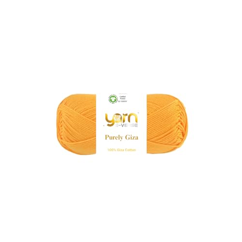 Purely Giza, Garn E-Verse, 100 % Gizeh, ägyptisches Baumwollgarn, mattes Finish, 50 g/125 m Knäuel, weiches Garn zum Stricken und Häkeln, merzerisiert, nicht spalten, ideal für Baby- und Purely Giza, Garn E-Verse, 100 % Gizeh, ägyptisches Baumwollgarn, mattes Finish, 50 g/125 m Knäuel, weiches Garn zum Stricken und Häkeln, merzerisiert, nicht spalten, ideal für Baby- und von yarn e-verse