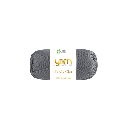 Purely Giza, Garn E-Verse, 100 % Gizeh, ägyptisches Baumwollgarn, mattes Finish, 50 g/125 m Knäuel, weiches Garn zum Stricken und Häkeln, merzerisiert, nicht spalten, ideal für Baby- und Purely Giza, Garn E-Verse, 100 % Gizeh, ägyptisches Baumwollgarn, mattes Finish, 50 g/125 m Knäuel, weiches Garn zum Stricken und Häkeln, merzerisiert, nicht spalten, ideal für Baby- und von yarn e-verse