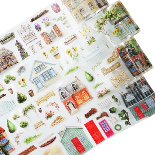yasoe PET-Klebeband-Set, 4 Rollen mit Szenischen Ephemera für Junk Journaling, Scrapbooking, Basteln, DIY-Projekte, Serie yasoe PET-Klebeband-Set, 4 Rollen mit Szenischen Ephemera für Junk Journaling, Scrapbooking, Basteln, DIY-Projekte, Serie von yasoe