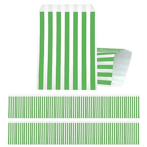 100 Stück Papiertüten, Gestreifte Butterbrottüten, Grün Candy bar Tüten, Klein Geschenktüten Tütchen Säckchen zum Verpacken von Geschenken, Giveaways, Kindergeburtstag, Hochzeit, Party, usw 100 Stück Papiertüten, Gestreifte Butterbrottüten, Grün Candy bar Tüten, Klein Geschenktüten Tütchen Säckchen zum Verpacken von Geschenken, Giveaways, Kindergeburtstag, Hochzeit, Party, usw von yayafunfun