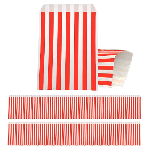 100 Stück Papiertüten, Gestreifte Butterbrottüten, Rot Candy bar Tüten, Klein Geschenktüten Tütchen Säckchen zum Verpacken von Geschenken, Giveaways, Kindergeburtstag, Hochzeit, Party, usw 100 Stück Papiertüten, Gestreifte Butterbrottüten, Rot Candy bar Tüten, Klein Geschenktüten Tütchen Säckchen zum Verpacken von Geschenken, Giveaways, Kindergeburtstag, Hochzeit, Party, usw von yayafunfun