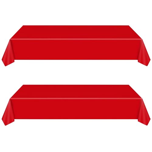 137 * 274cm Tischdecke Einweg Papiertischdecken Rolle Rot,2 Stück Kunststoff Party Tischdecken Papiertischdeck Roll wasserdichte Tischtuch für Weihnachten,Bienen Party,Kindergeburtstag,Hochzeiten 137 * 274cm Tischdecke Einweg Papiertischdecken Rolle Rot,2 Stück Kunststoff Party Tischdecken Papiertischdeck Roll wasserdichte Tischtuch für Weihnachten,Bienen Party,Kindergeburtstag,Hochzeiten von yayafunfun