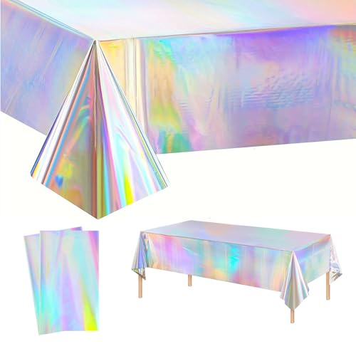 2 Stück Bunt Party Tischdecke Glitzer,137 x274cm Rectangle Plastik Tischdecken, Wasserabweisend, Einweg Tischdecke für Kindergeburtstag,Hochzeitsfeiern,Weihnachten Frozen Disco Party Feier 2 Stück Bunt Party Tischdecke Glitzer,137 x274cm Rectangle Plastik Tischdecken, Wasserabweisend, Einweg Tischdecke für Kindergeburtstag,Hochzeitsfeiern,Weihnachten Frozen Disco Party Feier von yayafunfun