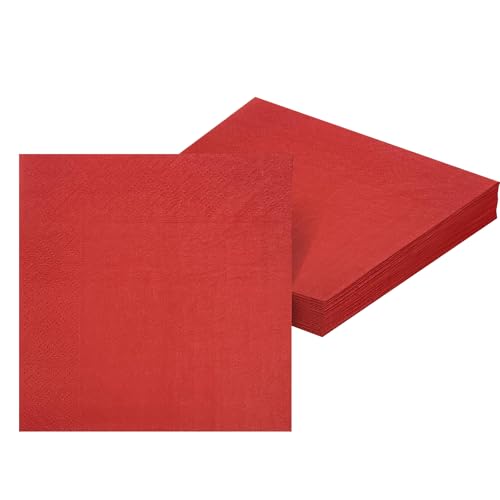 20 Stück Servietten Rot, 2-lagig Table Papierservietten Deko,Gefaltet, 33x33cm Servietten aus Watte Einweg-Papier für Hochzeit,Cocktailservietten Kommunion, Braut, Geburtstag, Party, Abendessen 20 Stück Servietten Rot, 2-lagig Table Papierservietten Deko,Gefaltet, 33x33cm Servietten aus Watte Einweg-Papier für Hochzeit,Cocktailservietten Kommunion, Braut, Geburtstag, Party, Abendessen von yayafunfun