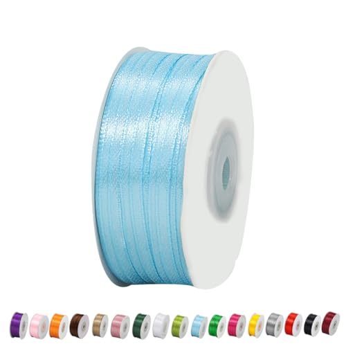 Satinband Hellblau 3mm Breit Geschenkband Satin,91m Satinbänder Hellblau Dick Schleifenband Dekoband Seidenband Geschenkverpackung Stoffband Geschenkbänder für Dekorieren Basteln Kleid Hochzeit Satinband Hellblau 3mm Breit Geschenkband Satin,91m Satinbänder Hellblau Dick Schleifenband Dekoband Seidenband Geschenkverpackung Stoffband Geschenkbänder für Dekorieren Basteln Kleid Hochzeit von yayafunfun