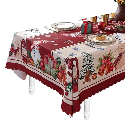 Couchtisch, Weihnachtstisch, dekorative Tischdecke, Weihnachtsdekoration, Küchendekoration, Weihnachtsdekoration, 150 x 200 cm, für Bauernhof Weihnachten Couchtisch, Weihnachtstisch, dekorative Tischdecke, Weihnachtsdekoration, Küchendekoration, Weihnachtsdekoration, 150 x 200 cm, für Bauernhof Weihnachten von ycezw