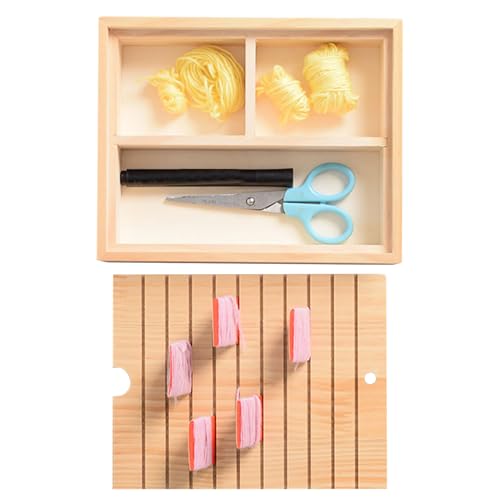 Garnaufbewahrung für Sticktwist | kompakter Holzspulen-Organizer mit Aufbewahrungsbox und Wickelbrettern | ideal für Nähanfänger und Schneider, um Fäden ordentlich und einfach zu halten Garnaufbewahrung für Sticktwist | kompakter Holzspulen-Organizer mit Aufbewahrungsbox und Wickelbrettern | ideal für Nähanfänger und Schneider, um Fäden ordentlich und einfach zu halten von ycezw