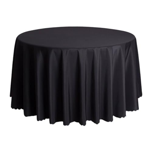 Große runde Tischdecke | 63 -Zoll -Festkörpertuch für Tische, fleckbeständige, Restaurant Bankettartikel, Küche Esszubehör Buffet Partys Tische - Fleck von ycezw