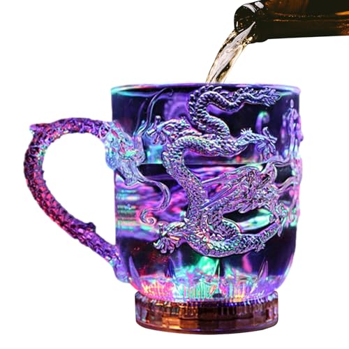 Leuchtende Partybecher, Trinkgläser, Acryl-LED-Trinkgeschirr mit Wassersensor, mehrfarbiger blinkender Lichteffekt, perfekt für Halloween, Feiertage, Weihnachtstischdekoration oder Nig Leuchtende Partybecher, Trinkgläser, Acryl-LED-Trinkgeschirr mit Wassersensor, mehrfarbiger blinkender Lichteffekt, perfekt für Halloween, Feiertage, Weihnachtstischdekoration oder Nig von ycezw
