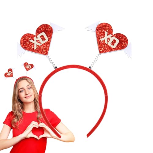 Love Heart Headband - Sparkling Valentine's Day Hairband, Festive Hair Accessory | Holiday Party Prop for Women Girls Themed Gatherings, Date Night Outfit, Cute Decorative Hairpiece for Dress-Up, We Love Heart Headband - Sparkling Valentine's Day Hairband, Festive Hair Accessory | Holiday Party Prop for Women Girls Themed Gatherings, Date Night Outfit, Cute Decorative Hairpiece for Dress-Up, We von ycezw