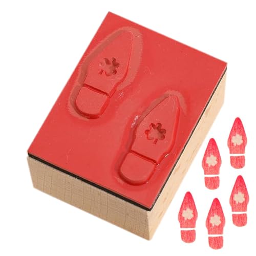 Menschliches Pfotenmotiv Stamper | Handgemachter Gummi-Fußabdruckmarker aus Holz | Präzises Markenwerkzeug ohne Ink für Zeitungen und Karten | Ideal für kreatives Scrapbooking Menschliches Pfotenmotiv Stamper | Handgemachter Gummi-Fußabdruckmarker aus Holz | Präzises Markenwerkzeug ohne Ink für Zeitungen und Karten | Ideal für kreatives Scrapbooking von ycezw
