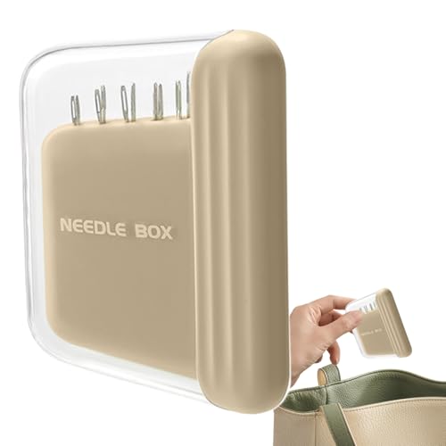 Nadelaufbewahrungsbox | Magnetischer Stifthalter | Robuster Sticknadelorganizer mit sicherem Magnetverschluss | Kompakte Aufbewahrung für Reisen von ycezw