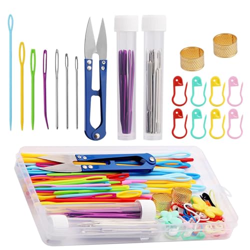 Nähprojekt-Kits, Reise-Nähset - Professionelles Nähset - Tragbares Nähzubehör Mit Aufbewahrungsbox, Nähwerkzeug, Strickzubehör Für Nähprojekt-Kits, Reise-Nähset - Professionelles Nähset - Tragbares Nähzubehör Mit Aufbewahrungsbox, Nähwerkzeug, Strickzubehör Für von ycezw