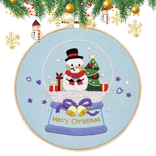 Weihnachts-Stickerei-Kit, Weihnachtsstickerei-Kit | Handgemachte Weihnachtsmannelch hängende Gemälde, Materialpaket Kreative Runde Malerei Hänge in der Kabine Weihnachts-Stickerei-Kit, Weihnachtsstickerei-Kit | Handgemachte Weihnachtsmannelch hängende Gemälde, Materialpaket Kreative Runde Malerei Hänge in der Kabine von ycezw