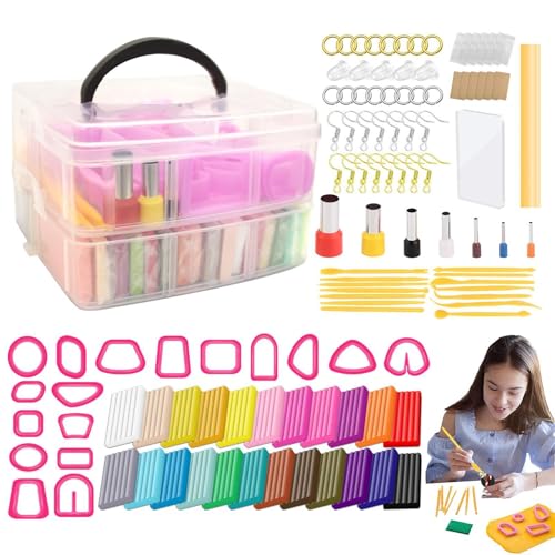 ycezw Backton zum Backen | Modelliermasse für Kinder | Bastelset zum Modellieren von Backton | Nicht klebriger gebackener Modelliermasse für Erwachsene ycezw Backton zum Backen | Modelliermasse für Kinder | Bastelset zum Modellieren von Backton | Nicht klebriger gebackener Modelliermasse für Erwachsene von ycezw