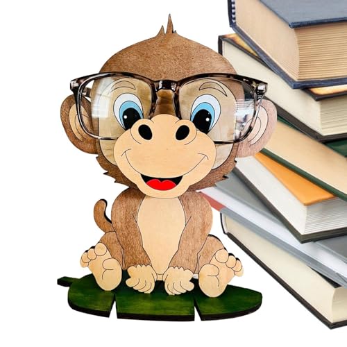 ycezw Brillenhalter für Tiere - Brillenhalter | Brillenhalter in Tierform aus Holz für Cartoon-Tiere, hergestellt aus geschnitztem Holz von ycezw