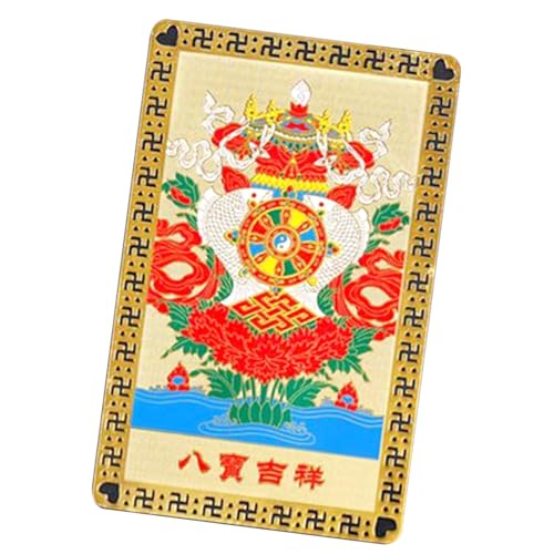 ycezw Chinesische Gott Karte, Goldkarte des Gottes des Gottes des chinesischen Feng-Shui-Gottes – Dekorative Karte für Geldbörse Glücksbringer symbolisiert ycezw Chinesische Gott Karte, Goldkarte des Gottes des Gottes des chinesischen Feng-Shui-Gottes – Dekorative Karte für Geldbörse Glücksbringer symbolisiert von ycezw
