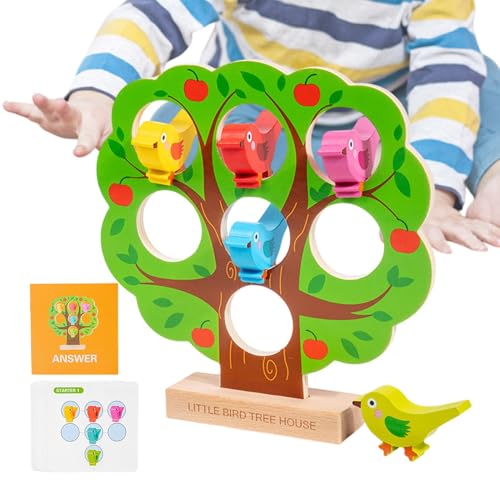 ycezw Farbsortierspielzeug, Farbsortierspielzeug für Kleinkinder | sensorisches Lernspielzeug aus Holz für Kleinkinder, frühes Lernspielzeug, Vogelhaus, ycezw Farbsortierspielzeug, Farbsortierspielzeug für Kleinkinder | sensorisches Lernspielzeug aus Holz für Kleinkinder, frühes Lernspielzeug, Vogelhaus, von ycezw