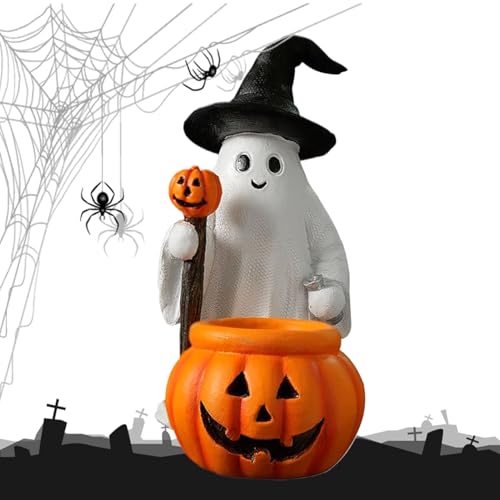 ycezw Geisterfigur, Dekoration, gruselige Tischfiguren für Halloween-Innendekoration, gruselige Skulptur aus Kunstharz, für Eingang, Schränke, Büro, Tische ycezw Geisterfigur, Dekoration, gruselige Tischfiguren für Halloween-Innendekoration, gruselige Skulptur aus Kunstharz, für Eingang, Schränke, Büro, Tische von ycezw