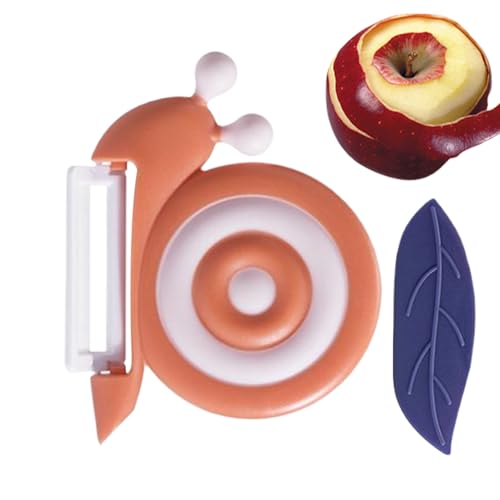 ycezw Gemüseschäler, manuell, in Schneckenform, Küchenhelfer mit rutschfestem Griff, Obstreibe aus Keramik, zum Kochen, Schälen, Camping ycezw Gemüseschäler, manuell, in Schneckenform, Küchenhelfer mit rutschfestem Griff, Obstreibe aus Keramik, zum Kochen, Schälen, Camping von ycezw