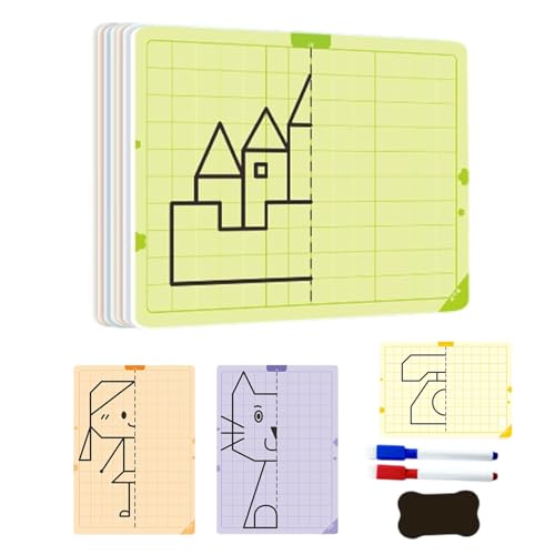 ycezw Gitternetz Zeichenbrett Symmetrie - Symmetrie Zeichenbrett Mit Gittermuster,Mal-Trainingsspielzeug STEM Kreativ Aktivität Für Schule Kindergarten Kita ycezw Gitternetz Zeichenbrett Symmetrie - Symmetrie Zeichenbrett Mit Gittermuster,Mal-Trainingsspielzeug STEM Kreativ Aktivität Für Schule Kindergarten Kita von ycezw