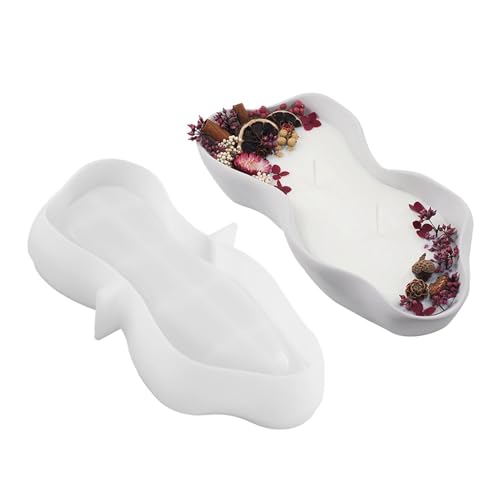 ycezw Harz-Tablettform, Epoxidharz-Tablett-Formen,Silikonschmucktablettform - Form für unregelmäßiges Harztablett, Formen für Harzschalen, Formen von ycezw