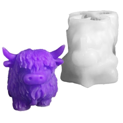 ycezw Harzformen Tiere | Niedliche Silikonformen, Highland Kuh Design, Lebensmittelqualität, für Backen, Handwerk, Süßigkeiten, Schokolade, ycezw Harzformen Tiere | Niedliche Silikonformen, Highland Kuh Design, Lebensmittelqualität, für Backen, Handwerk, Süßigkeiten, Schokolade, von ycezw