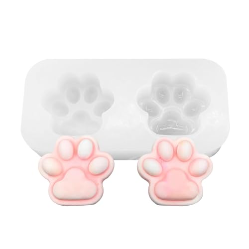 ycezw Katze Paw Silikonformen für Epoxidharz, Katzenkralle Silikonformen - Katzenkralle Schokoladenform in Lebensmittelqualität - Paw Print Silikonform, Katzenpfote geformte Epoxidharz von ycezw