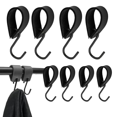 ycezw Lederriemen mit Haken, S-Haken aus Leder | Kinderwagen-Clip zum Aufhängen aus PU-Leder für Zuhause | Tragbares Regal mit Lederband, tragbare Halterung für 8 x Anhänger ycezw Lederriemen mit Haken, S-Haken aus Leder | Kinderwagen-Clip zum Aufhängen aus PU-Leder für Zuhause | Tragbares Regal mit Lederband, tragbare Halterung für 8 x Anhänger von ycezw