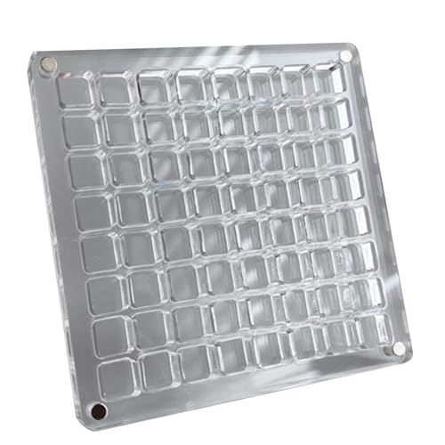ycezw Magnetischer Aufbewahrungsbehälter: Transparenter Muschel-Organizer, Bastelbox | Sichere transparente Box für Perlen, Edelsteine, Schmuck, kleine Sammlungen von ycezw