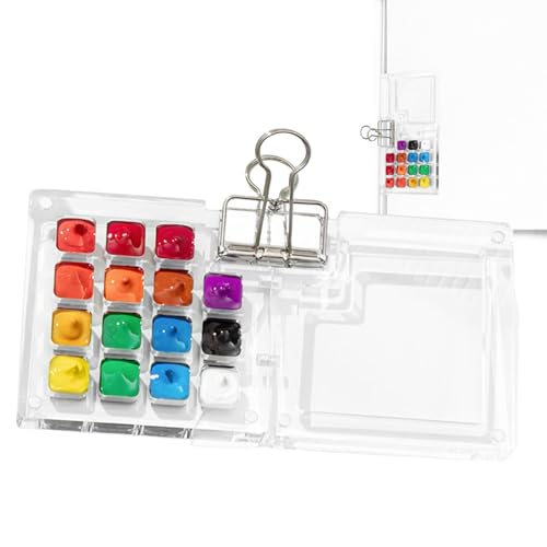 ycezw Magnetisches Farbtablett, Multi-Palette | Multi-Fach Palette für - Farbpalette mit Metallclip für Reisen, Zuhause, Büro, Reisen ycezw Magnetisches Farbtablett, Multi-Palette | Multi-Fach Palette für - Farbpalette mit Metallclip für Reisen, Zuhause, Büro, Reisen von ycezw