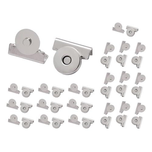 ycezw Magnetverschluss, Packung mit 20 Stück, nahtlos, multifunktionales Zubehör zum Nähen von Kleidung, Handtaschen ycezw Magnetverschluss, Packung mit 20 Stück, nahtlos, multifunktionales Zubehör zum Nähen von Kleidung, Handtaschen von ycezw