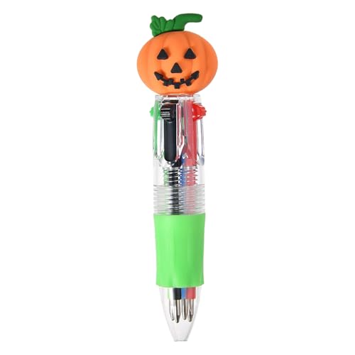 ycezw Mehrfarbige Stifte, 4-Farben Niedliche Halloween Kugelschreiber, Lernaccessoires Reibungsloses Schreibmaterial Für Schüler Unterricht Party Schule von ycezw