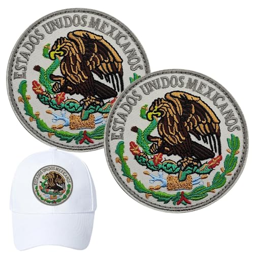 ycezw Mexikanisches Flaggen-Emblem, mexikanische Flagge, Patriotisches Mehrzweck-National-Emblem, buntes tragbares mexikanisches Emblem, 2 Stück, dekorative Aufnäher für Rucksäcke, Westen, ycezw Mexikanisches Flaggen-Emblem, mexikanische Flagge, Patriotisches Mehrzweck-National-Emblem, buntes tragbares mexikanisches Emblem, 2 Stück, dekorative Aufnäher für Rucksäcke, Westen, von ycezw