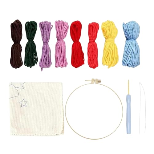 ycezw Nadel-Set für Tassenteppich, Punch-Nadel-Untersetzer-Set, Stickset mit Tiernadel, Bastelset für Cartoon-Kunstwerke, Set ycezw Nadel-Set für Tassenteppich, Punch-Nadel-Untersetzer-Set, Stickset mit Tiernadel, Bastelset für Cartoon-Kunstwerke, Set von ycezw