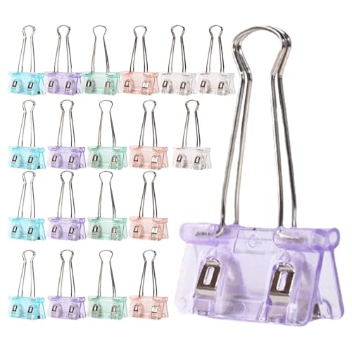 ycezw Niedliche Binder-Clips – Faltbare Mehrzweck-Büroklammern – Niedliche, verschleißfeste Binder-Clips, Papierklemmen-Set für Lehrer, Studenten ycezw Niedliche Binder-Clips – Faltbare Mehrzweck-Büroklammern – Niedliche, verschleißfeste Binder-Clips, Papierklemmen-Set für Lehrer, Studenten von ycezw