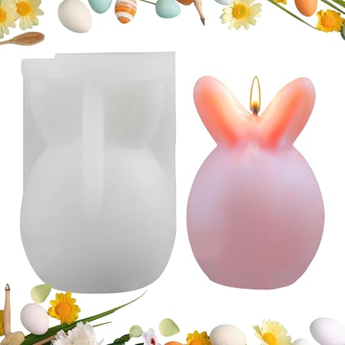 ycezw Ostereier Silikonform Ostereier Formen - Ostereier Silikon-Ei Kerzenform, Weihnachtsgeschenke, Osterhasen Silikonformen für Seife von ycezw