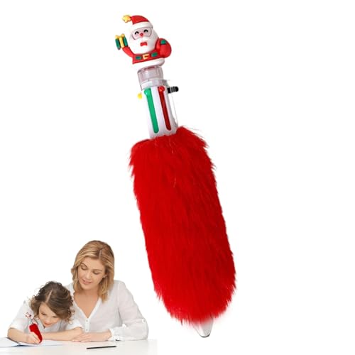 ycezw Plüsch-Kugelschreiber, mehrfarbig, Weihnachten, Cartoon, mehrfarbig, niedlich, Weihnachten, Gelschreiber, für Mädchen, Frauen, Partygeschenke ycezw Plüsch-Kugelschreiber, mehrfarbig, Weihnachten, Cartoon, mehrfarbig, niedlich, Weihnachten, Gelschreiber, für Mädchen, Frauen, Partygeschenke von ycezw