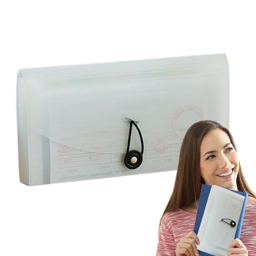ycezw Portable Wallet Organizer - Dokumenten-Organizer, ausziehbare Akkordeonordner für Dokumente | Erweiterbare Akkordeonordner | Akkordeonordner tragbar zu Hause von ycezw