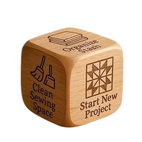 ycezw Quilting Decision Dice – Täglicher Stickwürfel | Graviertes Aufgabenwerkzeug zum Aufwickeln, Sticken, Nähen, Quilten, Stricken, Weben, Heimstudio, Arbeitsplatz, Handarbeit ycezw Quilting Decision Dice – Täglicher Stickwürfel | Graviertes Aufgabenwerkzeug zum Aufwickeln, Sticken, Nähen, Quilten, Stricken, Weben, Heimstudio, Arbeitsplatz, Handarbeit von ycezw