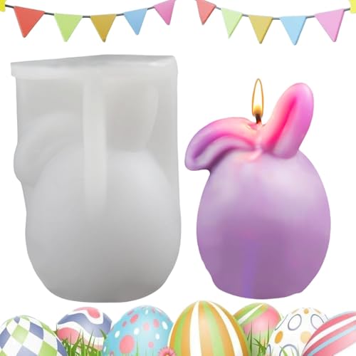 ycezw Silikonform für Osterhasen, Silikonform für Ostereier, Ostereier, Weihnachtsgeschenke, Osterhasenform, Seifenform von ycezw