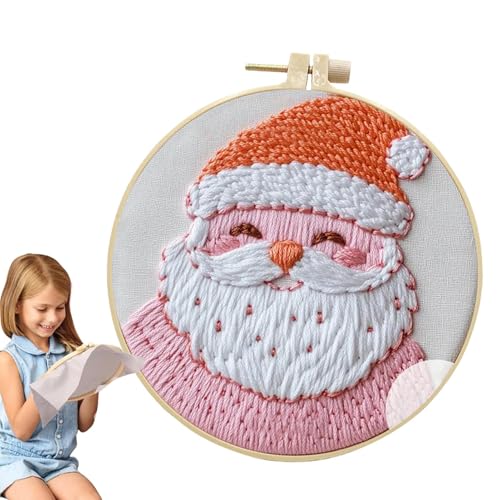 ycezw Stickset Weihnachten Winter - Handstickerei Ornament mit Stickmuster,Nadelrahmen-Kits,Vielseitiges Dekoratives Stickpraxis für Wohnzimmer, Büro ycezw Stickset Weihnachten Winter - Handstickerei Ornament mit Stickmuster,Nadelrahmen-Kits,Vielseitiges Dekoratives Stickpraxis für Wohnzimmer, Büro von ycezw