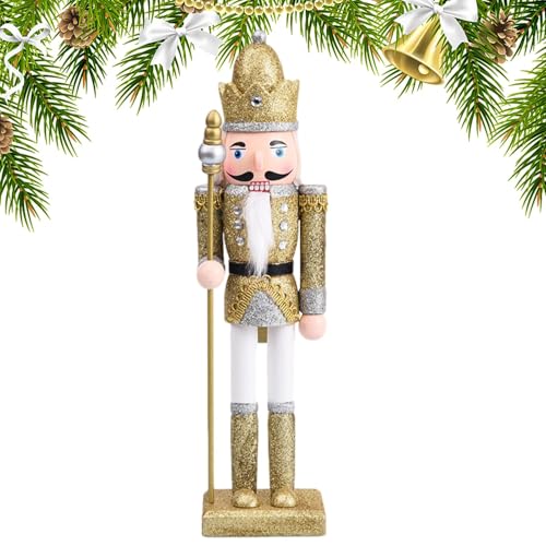 ycezw Weihnachtliche -Figuren, Holzfiguren mit Glitzer, Gold und Silber, 30 cm, Verzierung, -Figuren, Tischdekoration für die Weihnachtsfeier ycezw Weihnachtliche -Figuren, Holzfiguren mit Glitzer, Gold und Silber, 30 cm, Verzierung, -Figuren, Tischdekoration für die Weihnachtsfeier von ycezw