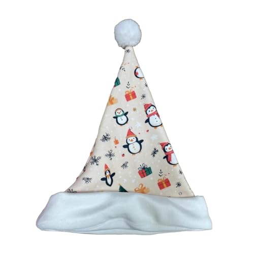 ycezw Weihnachtsmannmützen, Weihnachtsmannmütze mit Schneeflocke, Cartoon-Weihnachtsmannmütze, niedliche Weihnachtsmannmütze mit Schneeflocke, Ornamente von ycezw