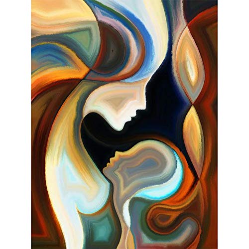 DIY Diamond Painting, 5D DIY Full Drill Diamond Painting Abstract Woman Stickerei Kreuzstich von ycyingcheng