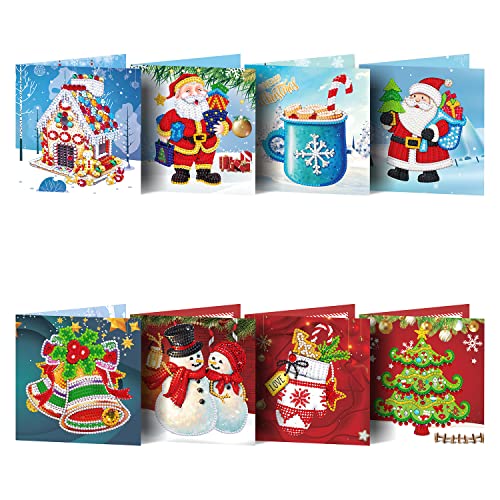ycyingcheng 5D DIY Diamond Painting Grußkarten, Kreuzstich handgefertigte Happy Birthday Weihnachtskarten, DIY Diamond Drawing Cards Kit mit leeren Umschlägen für Hoilday Festival Crafts Gift ycyingcheng 5D DIY Diamond Painting Grußkarten, Kreuzstich handgefertigte Happy Birthday Weihnachtskarten, DIY Diamond Drawing Cards Kit mit leeren Umschlägen für Hoilday Festival Crafts Gift von ycyingcheng