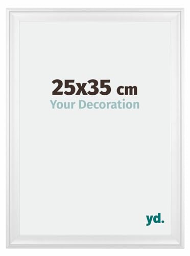 yd. Your Decoration - Bilderrahmen 25x35 cm - Weiß - Bilderrahmen aus Holz mit Acrylglas - Antireflex - 25x35 Rahmen - Birmingham yd. Your Decoration - Bilderrahmen 25x35 cm - Weiß - Bilderrahmen aus Holz mit Acrylglas - Antireflex - 25x35 Rahmen - Birmingham von yd.