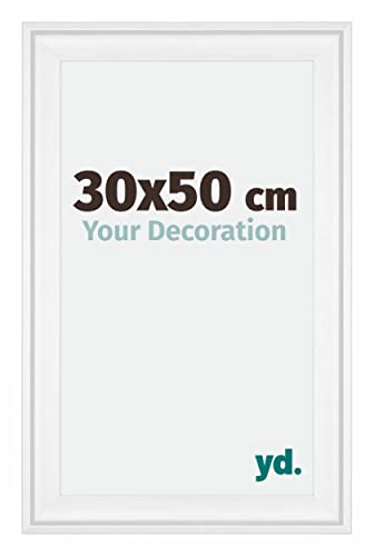 yd. Your Decoration - Bilderrahmen 30x50 cm - Weiß - Bilderrahmen aus Holz mit Acrylglas - Antireflex - 30x50 Rahmen - Birmingham yd. Your Decoration - Bilderrahmen 30x50 cm - Weiß - Bilderrahmen aus Holz mit Acrylglas - Antireflex - 30x50 Rahmen - Birmingham von yd.